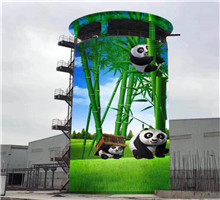 熱電公司90米煙囪內壁加固和現代建筑配套相協調